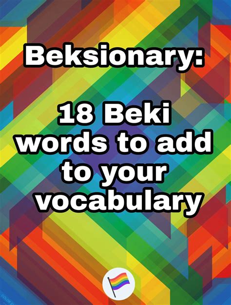 olay in beki words|THE BEKI SENSE. A guide to the beki language..
